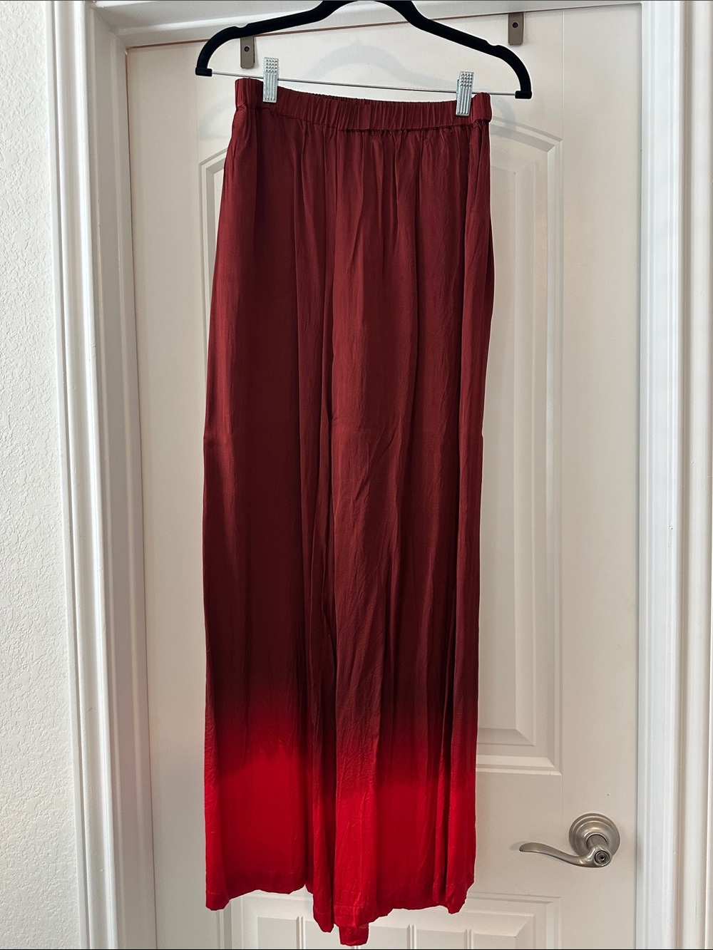 WeWoreWhat Ombre Wide-Leg Pants in Burgundy to Red